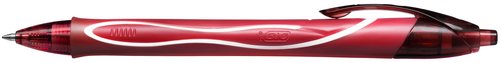 Bic Gelocity Quick Dry Bolígrafo Retráctil Tinta Gel Roja 0,7 mm (Pack de 12)