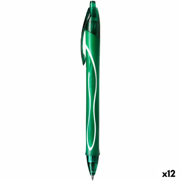 Bic Gelocity Quick Dry Bolígrafo Retráctil Tinta Gel Verde 0,7 mm