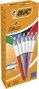 BIC Bolígrafo 4 Colores Shine Silver Cuerpo Blanco/Surtido Metálico