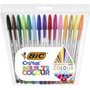 Bic Bolígrafo Cristal Multicolour, Pack de 15 Unidades, Colores Surtidos
