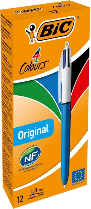 Bic Bolígrafo Clásico 4 Colores Retráctil