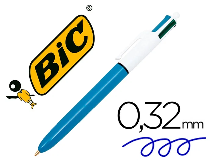 Bic Bolígrafo clásico tinta 4 colores Bic Bolígrafo clásico tinta 4 colores