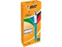 Bic Bolígrafo 4 Colores Shine Cuerpo Blanco/Azul Metálico