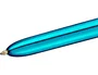 Bic Bolígrafo 4 Colores Shine Cuerpo Blanco/Azul Metálico