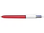Bic Bolígrafo 4 Colores Shine Rojo Punta de 1 mm