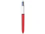 Bic Bolígrafo Cuatro Colores Shine Rojo Punta de 1 mm