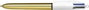 Bic Bolígrafo Cuatro Colores Shine Oro con Punta de 1 mm