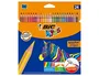 BIC Kids Evolution Stripes Estuche de 24 Lápices de Colores Surtidos