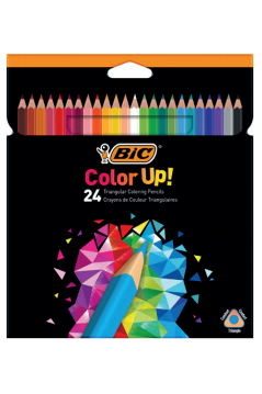 Bic Lápices de Colores Intensity Triangle, 24 Unidades, Colores Surtidos