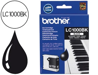 Brother LC1000BK Cartucho de Tinta Negro Original