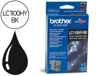 Brother LC1100HYBK Cartucho de tinta Negro de alta capacidad Brother LC1100HYBK Cartucho de tinta Negro de alta capacidad