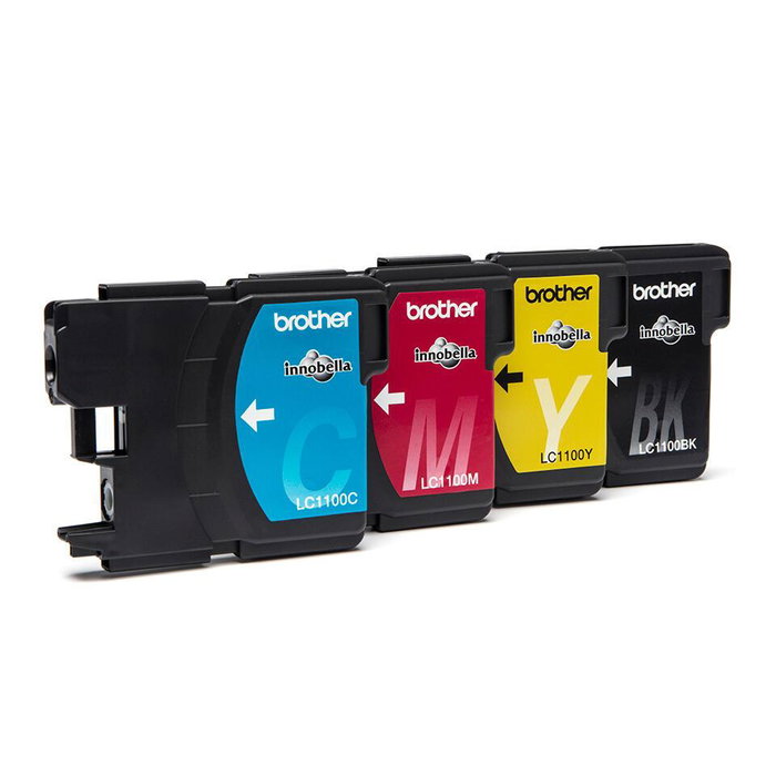 Brother LC1100VALBP Pack de 4 Cartuchos de Tinta (BK/C/M/Y)
