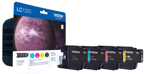 Brother LC1220VALBP Multipack de 4 Colores (BK/C/M/Y) Original