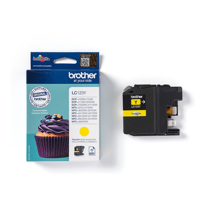Brother LC123Y Cartucho de Tinta Amarillo