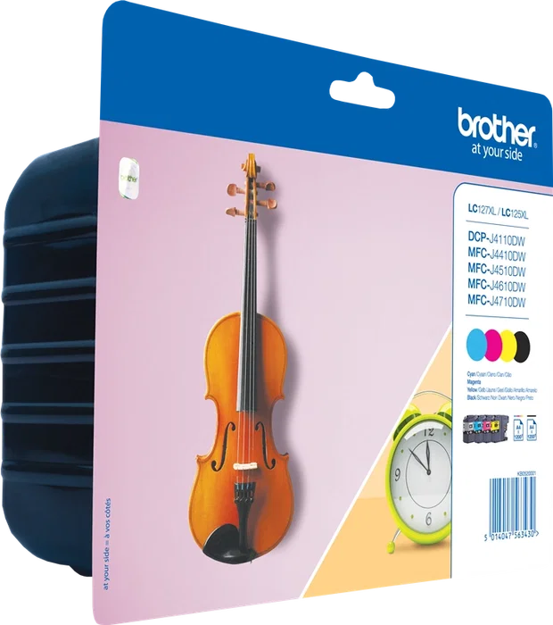 Brother LC127XLVALBP Multipack de 4 Cartuchos (Negro, Cian, Magenta, Amarillo) de Alta Capacidad Brother LC127XLVALBP Multipack de 4 Cartuchos (Negro, Cian, Magenta, Amarillo) de Alta Capacidad