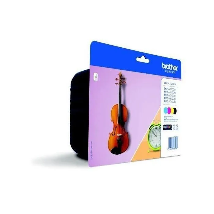 Brother LC127XLVALBP Multipack de 4 Cartuchos de Tinta (Negro, Cian, Magenta, Amarillo) de Alta Capacidad Brother LC127XLVALBP Multipack de 4 Cartuchos de Tinta (Negro, Cian, Magenta, Amarillo) de Alta Capacidad