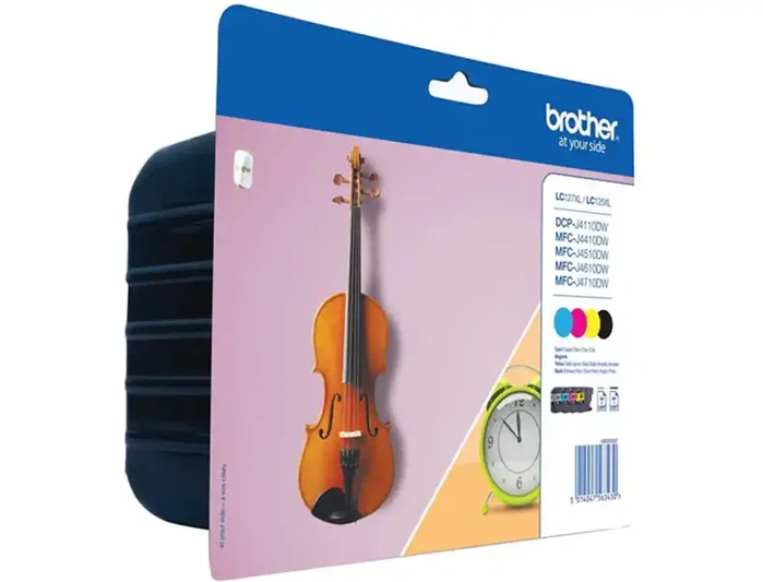 Brother LC127XLVALBP Multipack de 4 Cartuchos de Tinta (Negro, Cian, Magenta, Amarillo) de Alta Capacidad Brother LC127XLVALBP Multipack de 4 Cartuchos de Tinta (Negro, Cian, Magenta, Amarillo) de Alta Capacidad