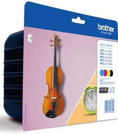 Brother LC127XLVALBP Multipack de 4 Cartuchos (Negro, Cian, Magenta, Amarillo) de Alta Capacidad