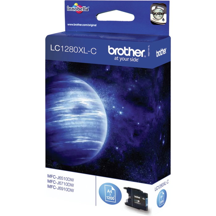 Brother LC1280XLC Cartucho de Tinta Cian de Alto Rendimiento (XL)