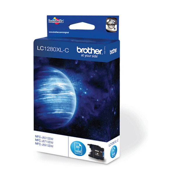 Brother LC1280XLC Cian Cartucho de tinta XL Brother LC1280XLC Cian Cartucho de tinta XL