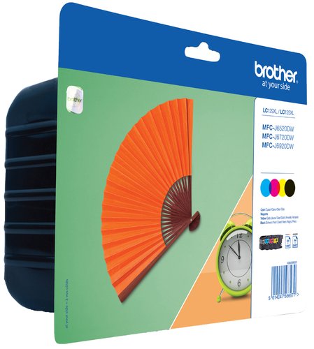 Brother LC129XLVALBP Multipack de 4 Cartuchos XL (Negro, Cian, Magenta, Amarillo) de Alta Capacidad Brother LC129XLVALBP Multipack de 4 Cartuchos XL (Negro, Cian, Magenta, Amarillo) de Alta Capacidad