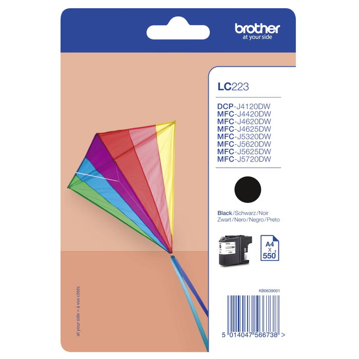 Brother LC223BK Negro