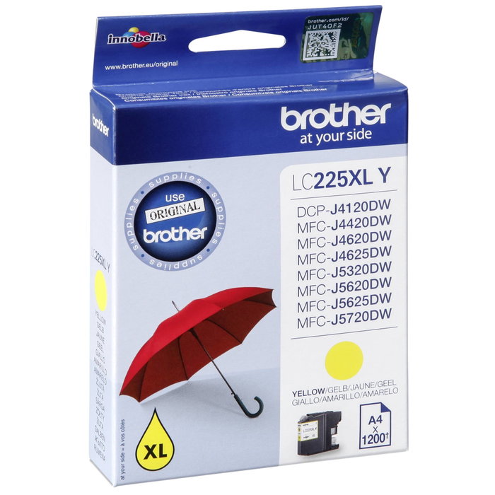 Brother LC225XLY Cartucho de tinta Amarillo Súper alto capacidad