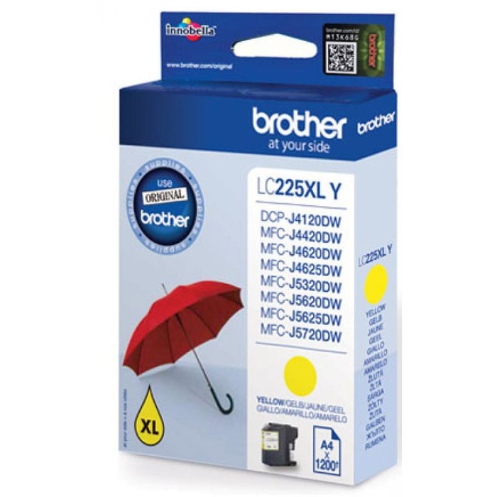 Brother LC225XLY Cartucho de tinta Amarillo Súper alto capacidad