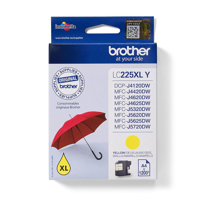 Brother LC225XLY Cartucho de tinta Amarillo Súper alto capacidad