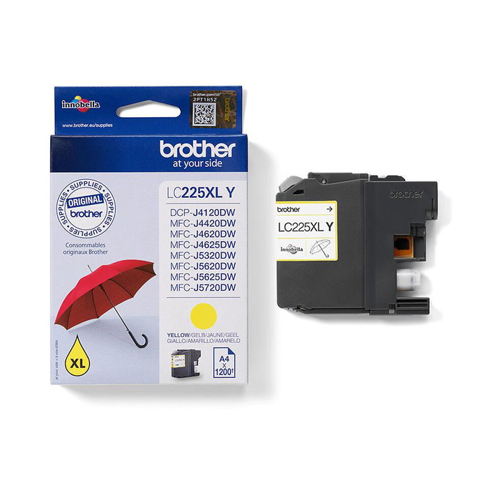 Brother LC225XLY Cartucho de tinta Amarillo Súper alto capacidad