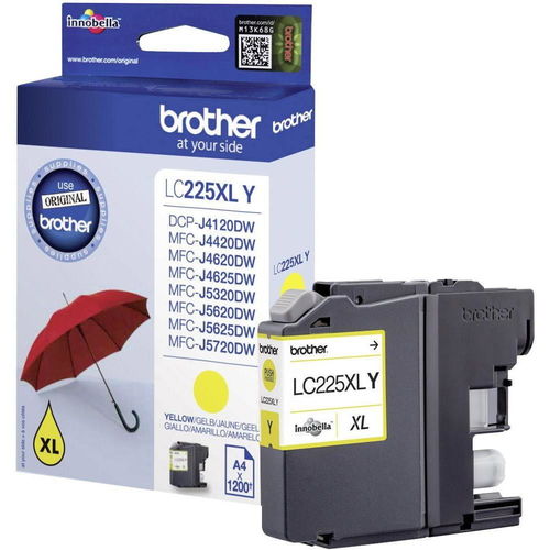 Brother LC225XLY Cartucho de tinta Amarillo Súper alto capacidad