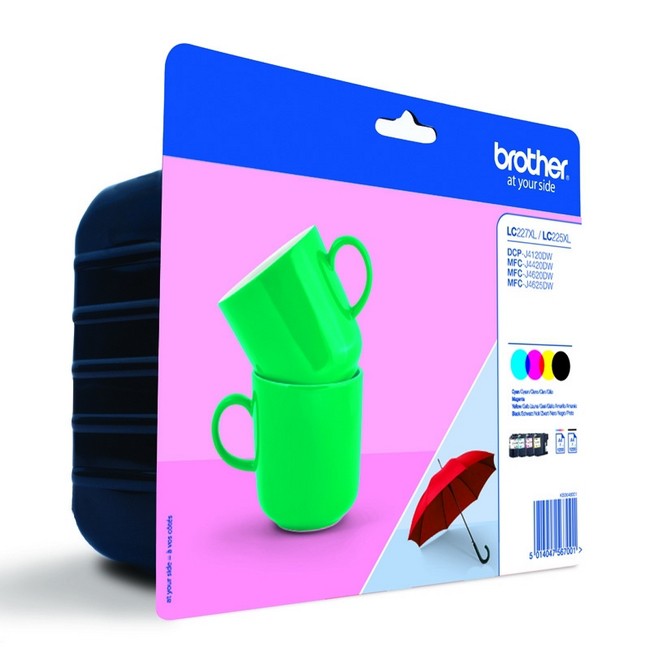 Brother LC227XLVALBP Multipack de 4 Cartuchos de Tinta Alta Capacidad Brother LC227XLVALBP Multipack de 4 Cartuchos de Tinta Alta Capacidad
