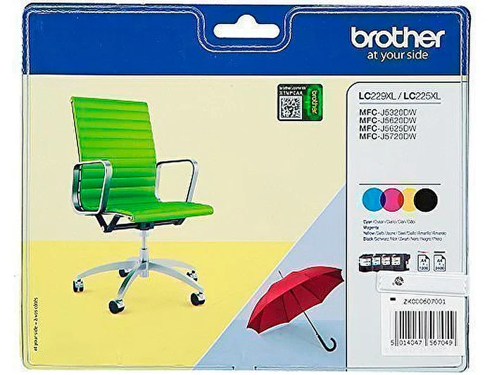 Brother LC-229XLVALBP Pack de 4 Cartuchos de Tinta XXXL