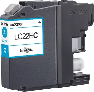 Brother Cartucho de Tinta LC22EC Cian Alta Capacidad