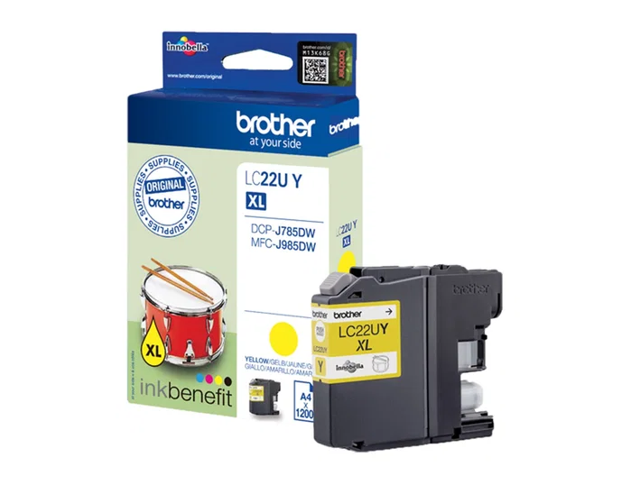 Brother Cartucho de Tinta LC22UYBP Amarillo