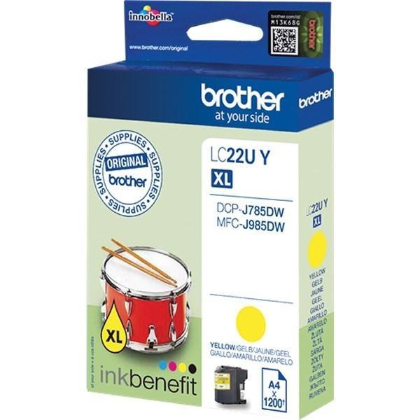 Brother Cartucho de Tinta LC22UYBP Amarillo