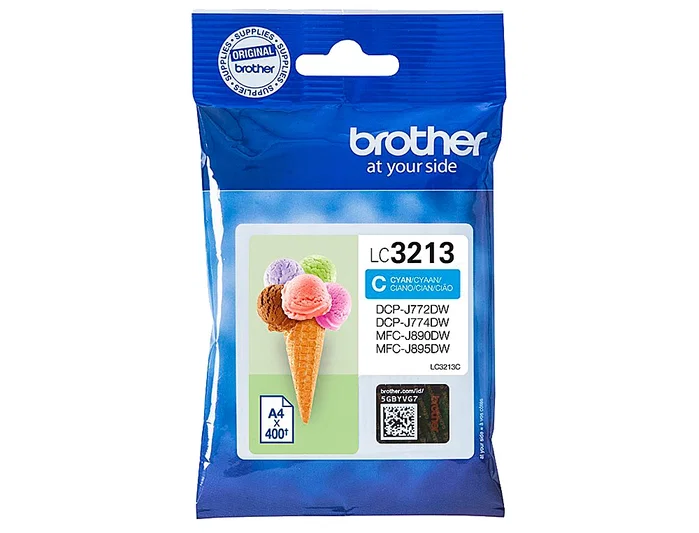 Brother LC-3213C Cartucho de Tinta Cian Alto Rendimiento (XL) de Larga Duración Brother LC-3213C Cartucho de Tinta Cian Alto Rendimiento (XL) de Larga Duración