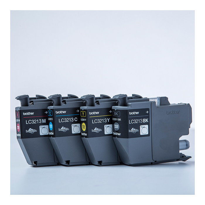 Brother LC3213VAL Pack de 4 Cartuchos de Tinta (Negro, Cian, Magenta, Amarillo) Alta Capacidad