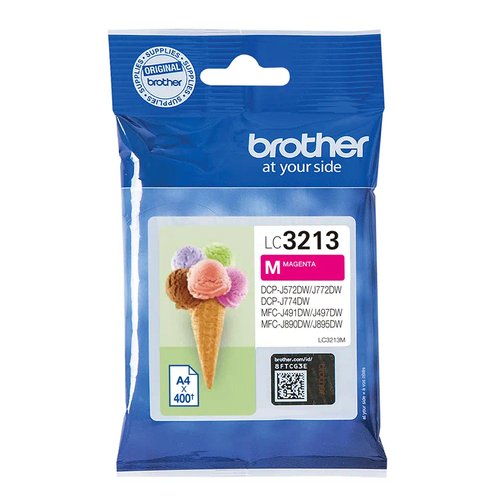 Brother LC3213VAL Pack de 4 Cartuchos de Tinta (Negro, Cian, Magenta, Amarillo) Alta Capacidad