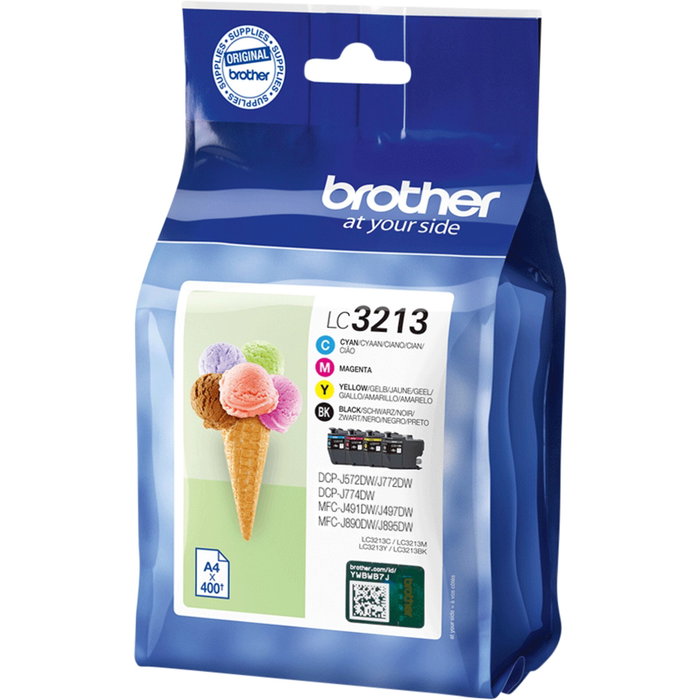 Brother LC3213VAL Multipack de Cartuchos de Tinta Original (Negro, Cian, Magenta, Amarillo) Alto Rendimiento (XL) Brother LC3213VAL Multipack de Cartuchos de Tinta Original (Negro, Cian, Magenta, Amarillo) Alto Rendimiento (XL)
