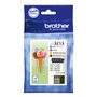 Brother LC3213VAL Pack de 4 Cartuchos de Tinta (Negro, Cian, Magenta, Amarillo) Alta Capacidad
