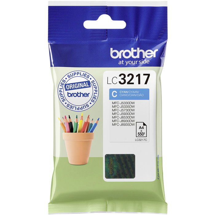 Brother LC3217C Cartucho de Tinta Cian Brother LC3217C Cartucho de Tinta Cian