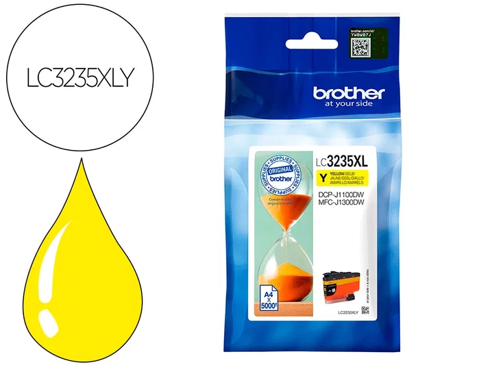 BROTHER Cartucho tinta Amarillo LARGA DURACION LC3235XLY BROTHER Cartucho tinta Amarillo LARGA DURACION LC3235XLY