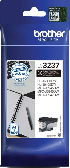 Brother LC3237BK Negro