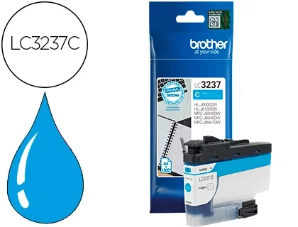 Brother Cartucho de Tinta Cian LC3237C Brother Cartucho de Tinta Cian LC3237C