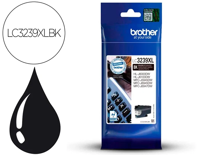 Brother LC3239XLBK Negro XL