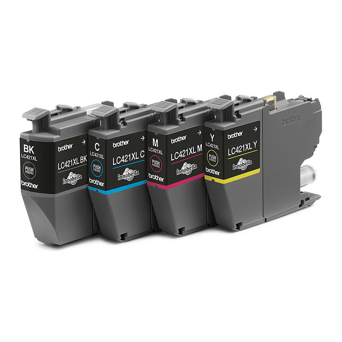 Brother LC421XLVAL Multipack de 4 Cartuchos de Tinta Alta Capacidad (XL) para DCP-J1050DW, MFC-J1010DW y DCP-J1140DW