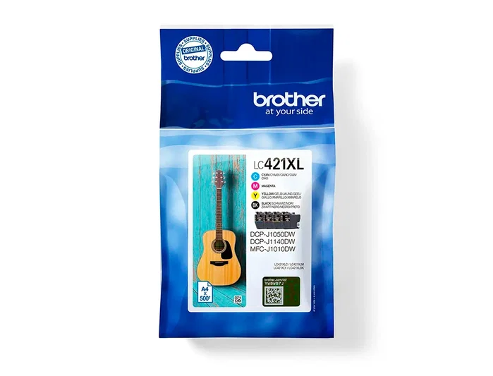 Brother LC421XLVAL Multipack de 4 Cartuchos de Tinta Alta Capacidad (XL) para DCP-J1050DW, MFC-J1010DW y DCP-J1140DW