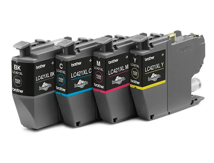 Brother LC421XLVAL Multipack de 4 Cartuchos de Tinta Alta Capacidad (XL) para DCP-J1050DW, MFC-J1010DW y DCP-J1140DW