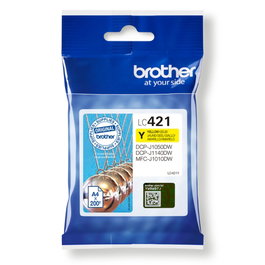 Brother Cartucho de Tinta LC421Y Amarillo